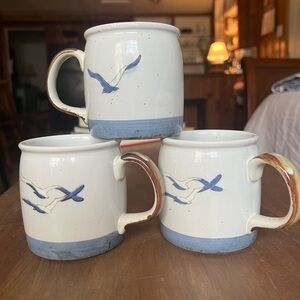 Coffee Mugs with Seagull Design